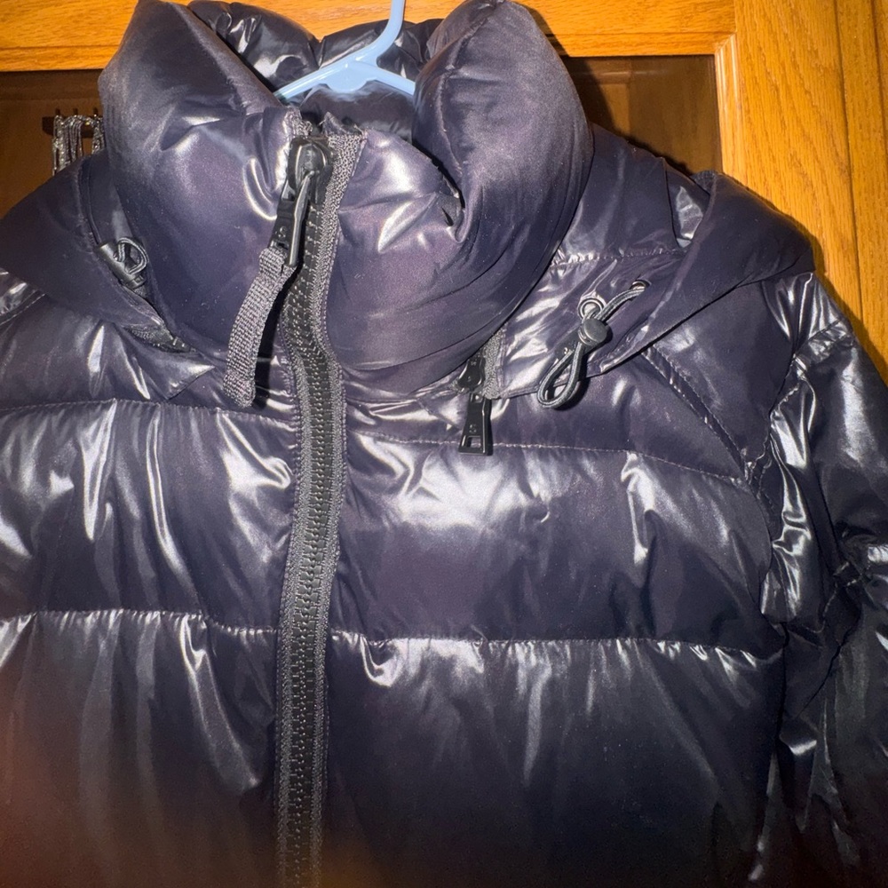 Glossy Black S13 Kylie Puffer Jacket - Picture 4 of 8